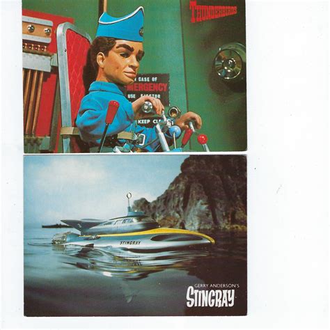 Gerry Andersons Thunderbirds And Stingray Postcards Scott Etsy Sci