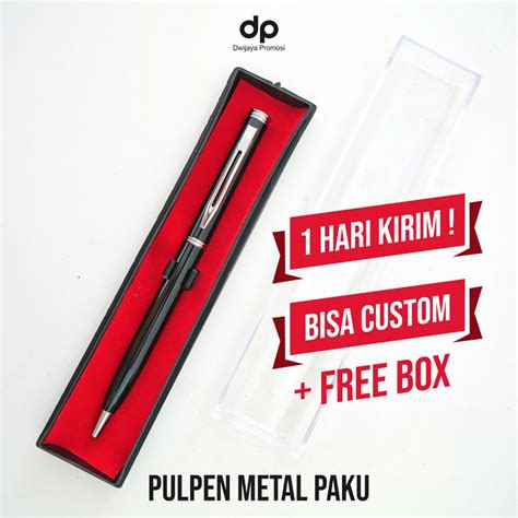 Jual Premium Pulpen Paku Metal Custom Nama Logo Shopee Indonesia