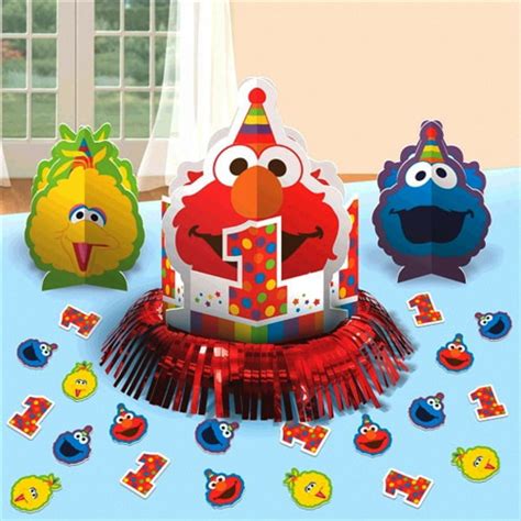 Elmo Turns One Table Decoration Kit Party Decorations Michaels