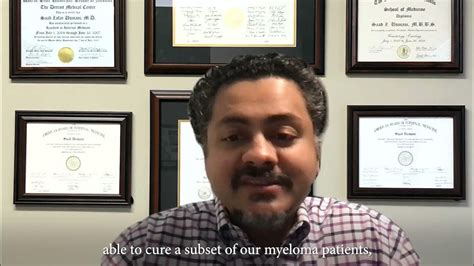 Dr Saad Usmani Discusses Advances In Multiple Myeloma Mm Youtube