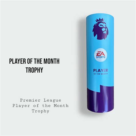 Premier League Player Of The Month Trophy - Golden Soccer Signings