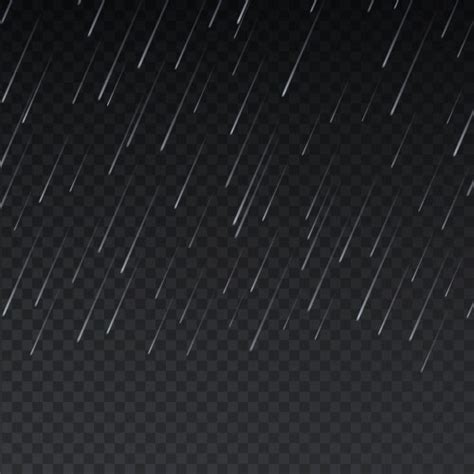 Seamless Rainfall Texture Rain Drop Effect Vector Image