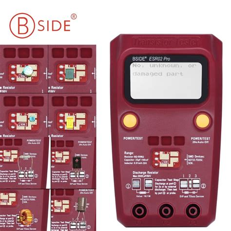 BSIDE Digital Transistor ESR02 PRO Tester SMD Components Diode Triode