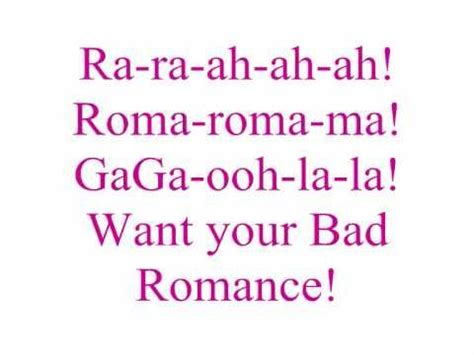 Lady Gaga Bad Romance Lyrics - Olivia Mitchell