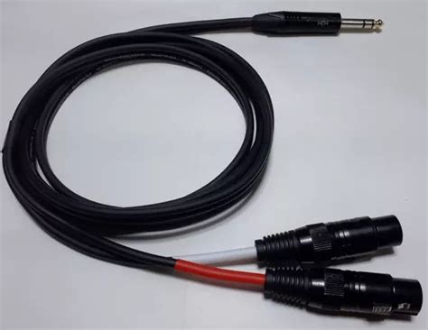 Cabo Splitter 1 P10 Estéreo X 2 Xlr Fêmea C 2 Metros Frete grátis