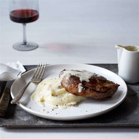 Milk Braised Pork Chops With Mashed Potatoes And Gravy Recipe Jimmy Bannos Jr