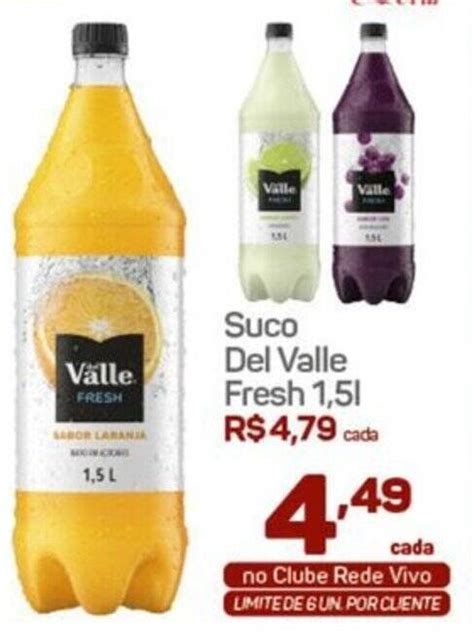 Suco Del Valle Fresh 15l Oferta Na Rede Vivo