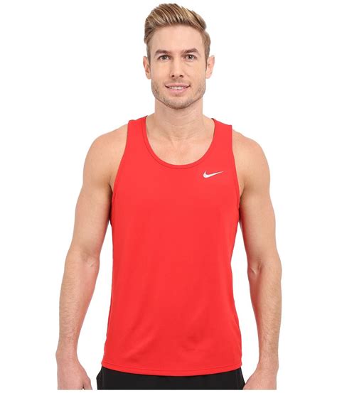 Nike Dri Fittm Contour Running Singlet University Redreflective