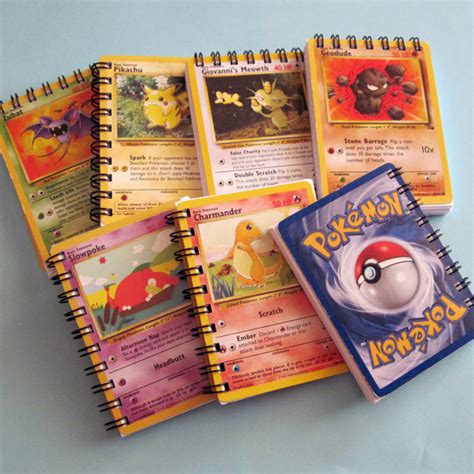 Mini Pokemon Notebook Recycled Trading Cards by StalkingMarla, $2.50 ...