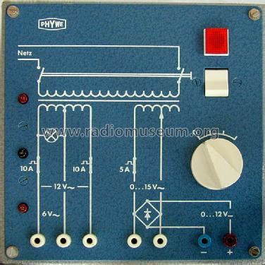 Netzanschlussger T Teaching Phywe Physikalische Radiomuseum Org