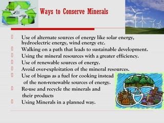 Mica, Conservation of minerals and Hazards of mining | PPT