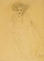 Gustav Klimt Study For The Portrait Of M Da Primavesi