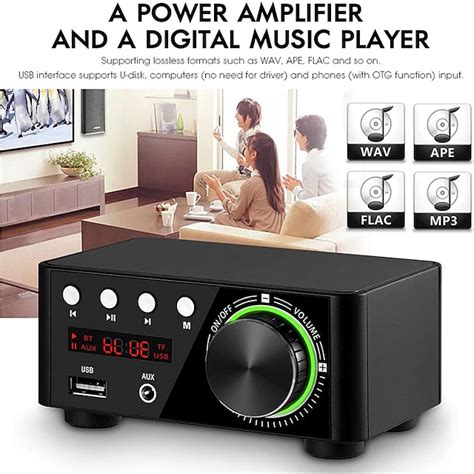 Bluetooth Digital Mini Amplifier 50WX2 Power Amplifier Board Bluetooth ...