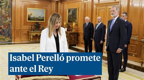 Isabel Perelló promete sus cargos de presidenta del Tribunal Supremo y