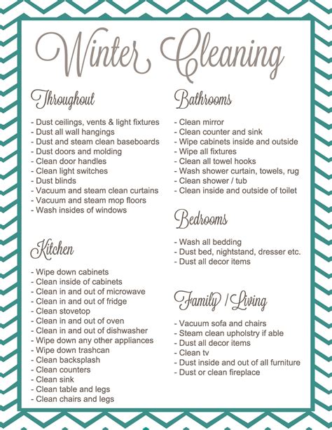 Winter Cleaning It S A Thing Giveaway Free Printable Checklist