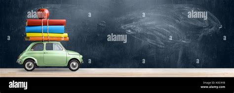 Back To School Car Stock Photo Alamy