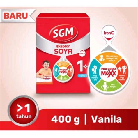 Jual SGM Eksplor Susu Soya 400 G Madu Vanilla Shopee Indonesia