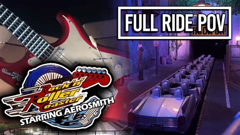 Rock N Roller Coaster Starring Aerosmith Queue And Preshow Full