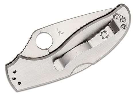 Spyderco Uptern Value Series Folding Knife Satin Plain Blade