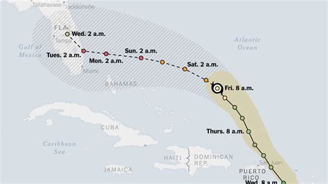 Maps Tracking Hurricane Dorians Path The New York Times