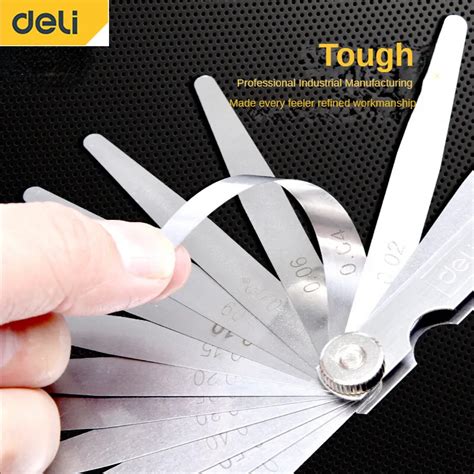 Deli High Precision Pcs In Feeler Mm Gauge Stainless Steel