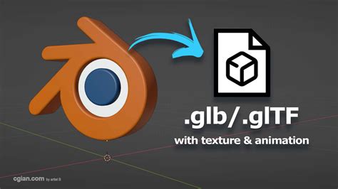 Blender How To Export Glb Gltf File With Texture And Animation