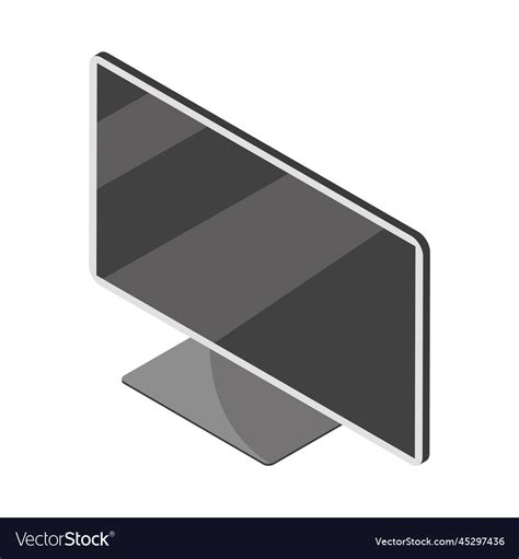 Isometric computer screen Royalty Free Vector Image