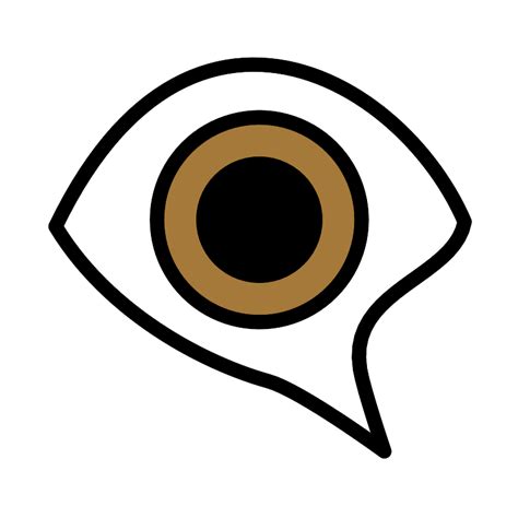 Eye In Speech Bubble Vector Svg Icon Svg Repo