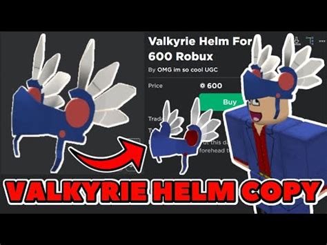 Roblox UGC Valkyrie Helm Copy 600 Robux YouTube