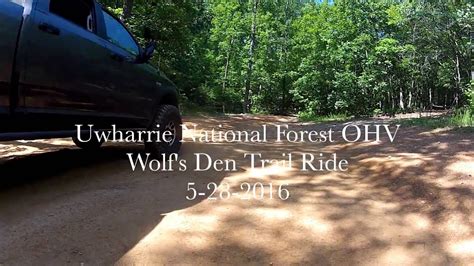 Uwharrie Ohv Wolfs Den Trail Youtube