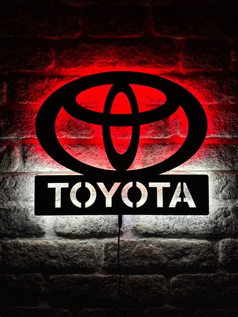 Toyota Led Sign, Toyota Wall Art, Toyota Led Toyota, Toyota Wall Sign ...