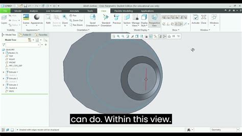 4 Selecting Axes Zooming Panning And Tilting In Creo Parametric 70