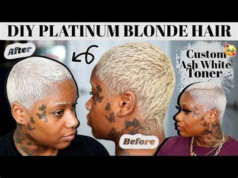 DIY Icy White Platinum Blonde Hair Tutorial How To Tone Hair