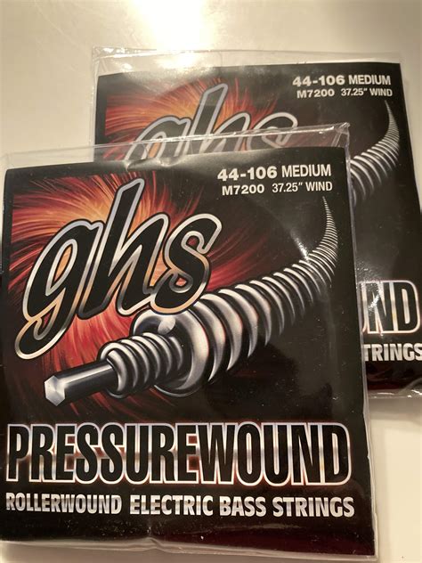 Sold 2 Sets Brand New Ghs Pressure Wound Bass Strings