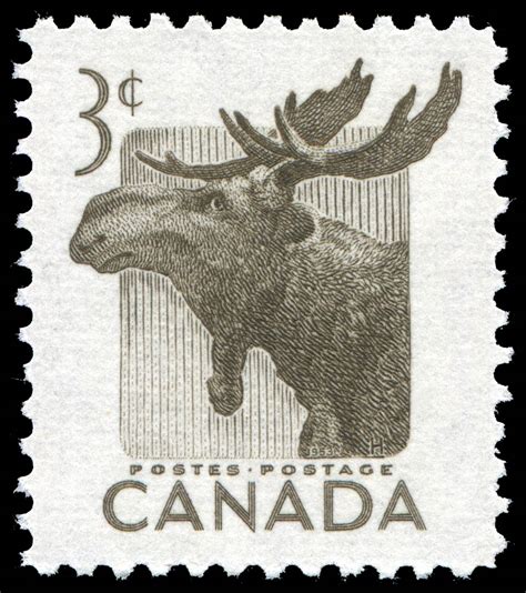 Moose Canada Postage Stamp National Wildlife