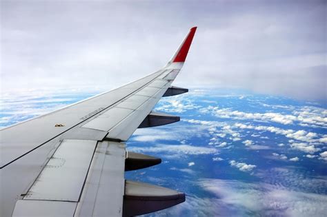 Premium Photo | Airplane window view