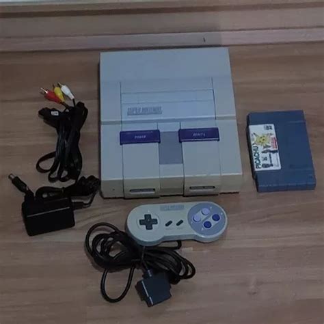 Super Nintendo Snes Fat Completo S Ligar E Jogar Escorrega O Pre O