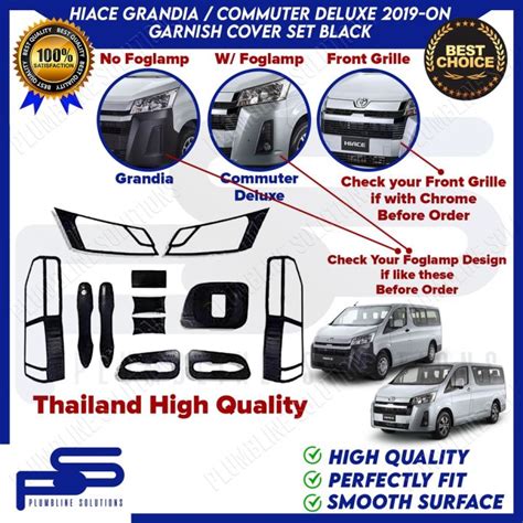 Toyota Hiace Gl Grandia Commuter Deluxe Black Garnish