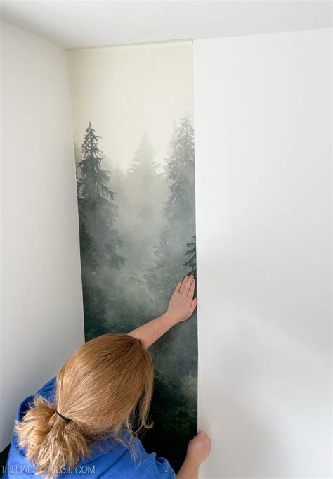 Diy Photowall Mural Wallpaper Installation The Happy Housie