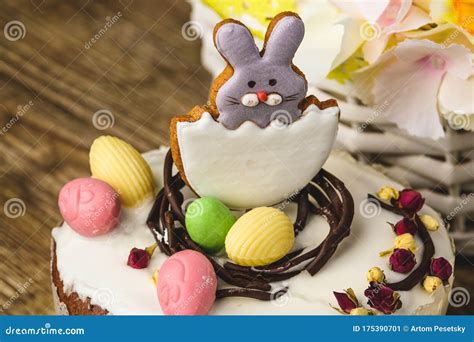 Hot Cross Buns And Easter Eggs Christmas Stock Image Image Of Pastry Rustic