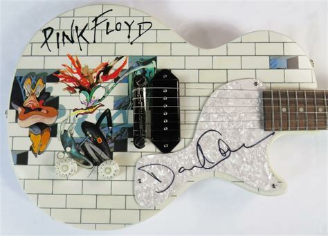 David Gilmour Pink Floyd Signed Autograph Auto Epiphone Guitar Jsa Bas