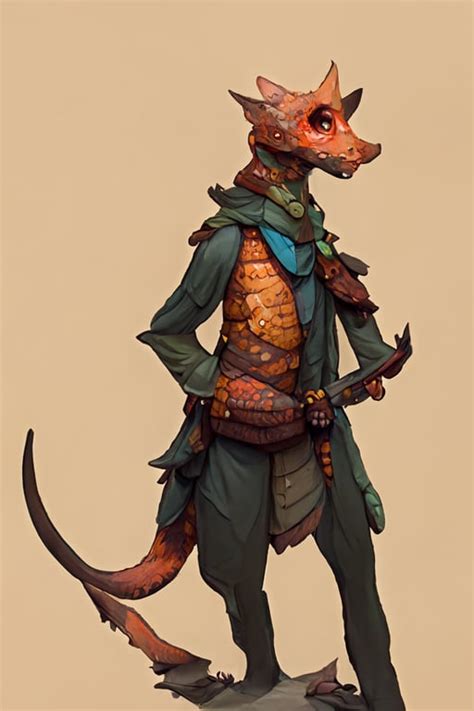 Prompthunt Kobold Fursona Character Reference Design Concept By Taran