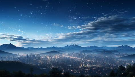 Night Sky City Stock Photos, Images and Backgrounds for Free Download