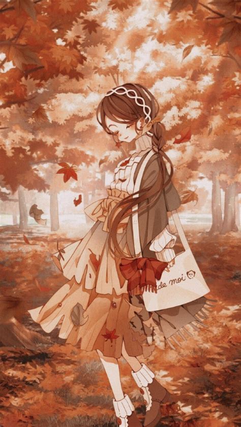 Anime Aesthetic Autumn Wallpapers Wallpaper Cave