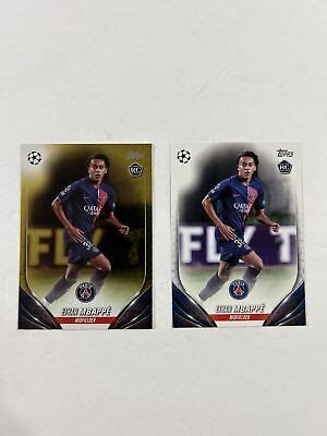 2023 24 TOPPS UEFA CLUB COMPETITIONS ETHAN MBAPPE RC STARBALL PSG