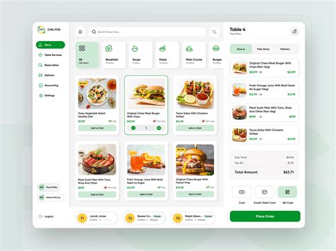 Cloud Kitchen POS System Design Behance Behance