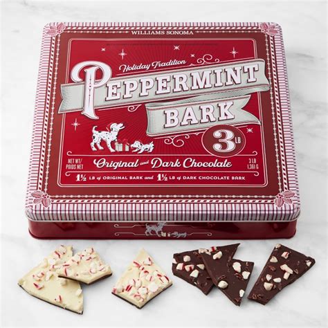 Williams Sonoma Classic And Dark Peppermint Bark Sampler 3lbs