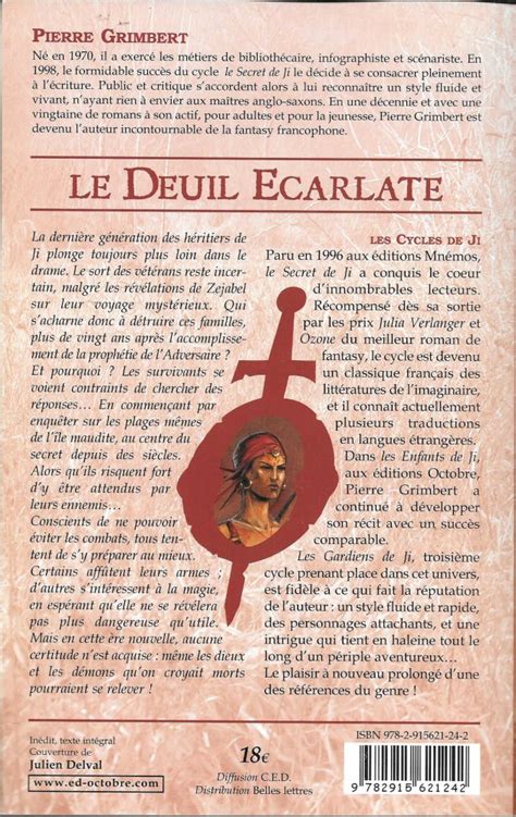 Le Deuil Carlate Pierre Grimbert Fiche Livre Critiques