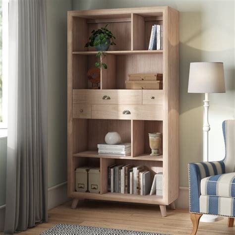 Moycor Bromo Cm H X Cm W Solid Wood Standard Bookcase Wayfair Co Uk