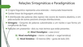 Estruturalismo Introdução à Linguística PPT